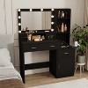 DOMETOUR Newly designed smart mirror dressing table with drawers and storage cabinet, dressing table with dressing pad for bedroom, dressing room - 3 of 4