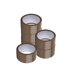 PSBM Brown Packing Tape, 2.83 Inch x 55 Yards, 24 Pack, Tan, 1.75 Mil, Packaging Tape for Dispenser Refill, Moving, Storage, Shipping - 1 of 4