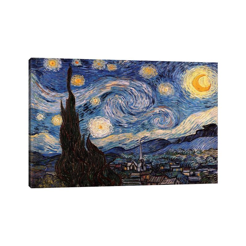 The Starry Night by Vincent van Gogh Unframed Wall Canvas - iCanvas, 1 of 5