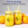 Avery Glossy Clear Wraparound Band Labels with Sure Feed, 1.5" x 7.75", 50 Glossy Clear Labels, Print-to-the-Edge, Laser/Inkjet Printable Labels - 3 of 4