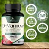 D-Mannose 1350mg with Cranberry Extra Strength Natural Urinary Health Support - 60 Capsules - 3 of 4