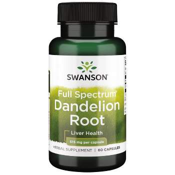Swanson Herbal Supplements Full Spectrum Dandelion Root 515 mg Capsule 60ct