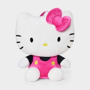 Girls' Hello Kitty 14" Plush Backpack - Pink/White - 1 of 4