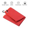 Unique Bargains Super Absorbent Waffle Pattern Tri-Fold Microfiber Golf Towels with D Clips - 3 of 4