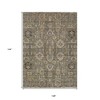 Brown Gray And Charcoal Oriental Washable Indoor Outdoor Area Rug - 3 of 4
