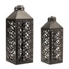 Melrose Geometric Metal Lantern (Set of 2) - 2 of 3