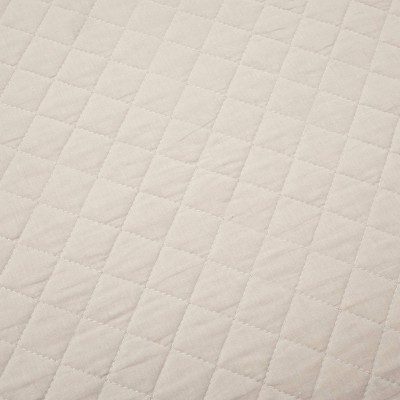 Ava Diamond Neutral Cotton Twin Reversible Quilt Set