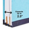 MyOfficeInnovations Recycled Folders 2/5-Cut Tab Ltr Size 2 Dividers Lt Bl 20/BX 614616 - 3 of 4