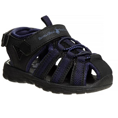 Beverly Hills Polo Club Boys Closed Toe Sport Sandals Summer Shoes for Walking Hiking Outdoor (Little Kid)