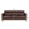 NicBex 79.53 Inch 3-Seater Sofa Couch with Soft Cushions and Wood Legs for Living Room,Apartment,Bedroom - 3 of 4