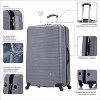 InUSA Large Checked 32" Royal Lightweight Hardside Spinner Suitcase - Silver - 3 of 4