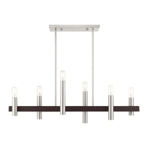 Livex Lighting Helsinki 6 - Light Chandelier in  Brushed Nickel - 1 of 1