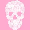 Women's Design By Humans Sketchy Owl Skull By Dinny Racerback Tank Top - 2 of 3