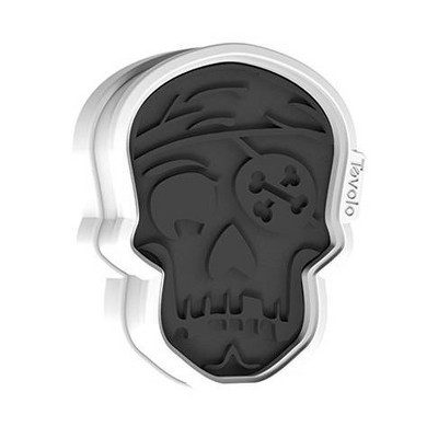 Tovolo Skull Cookie Cutter Charcoal 81-22485: Skull Shaped, Cookie Decorating, Cookie Stamp, Dishwasher-Safe, Set of 6