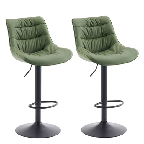 YOUNIKE Adjustable Swivel Counter Height Bar stools Set of 2 Modern Leather Island Barstools Seat Size 19.69"Wx15.75"Dx(22.83-32.28)"H - image 1 of 4