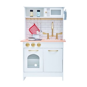 Teamson Kids Little Chef Boston Classic Play Kitchen & Cookware - White - 1 of 4