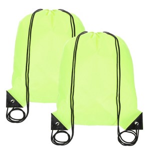 Unique Bargains Fitness Sports Travel Lightweight Drawstring Backpacks 2 Pcs - 1 of 4