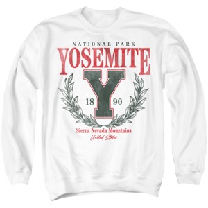 Men's Yosemite National Park Laurel Wreath Crewneck Sweatshirt - 1 of 4