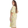Just Love Womens Nightgown - Short Sleeve Henley Oversized Sleepwear Gown - 2 of 3