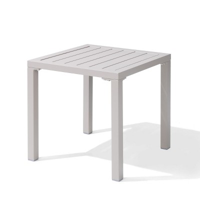Pellebant Outdoor End Table Aluminum Square Patio Side Table