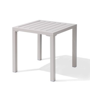 Pellebant Outdoor End Table Aluminum Square Patio Side Table - 1 of 4
