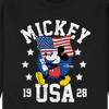 Men's - Disney - Mickey Waving Flag USA Graphic Fleece Sweatshirt - 2 of 4
