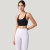 Anna-Kaci Active Women's Strappy Back Sports Bra with Scoop Neck and Crisscross Detailing - 3 of 4