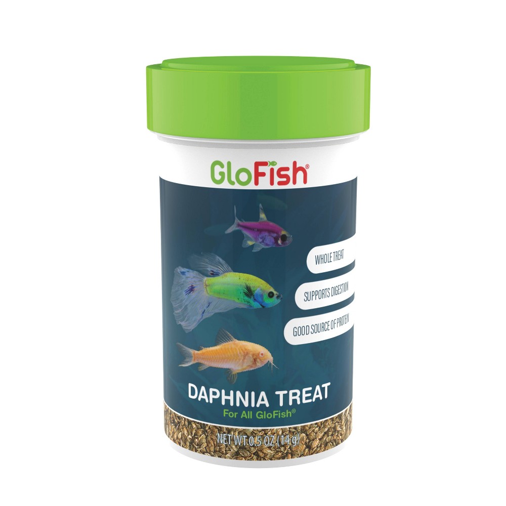 GloFish Daphnia Treat Good Source of Protein Dry Fish Food - 0.5oz