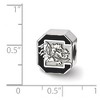 Black Bow Jewelry Sterling Silver South Carolina Gamecocks NCAA Bead Charm - 4 of 4