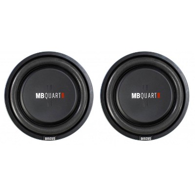 2) MB Quart DS1-254 800 Watt 4 Ohm Shallow Slim Subwoofers Car Truck DVC Subs