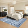 8x10 Modern Machine Washable Rug for Living Room Ultra-Soft Plaid Accent Carpet Non-Slip Contemporary Floor Mats for Bedroom Dining Room Playroom - 2 of 4
