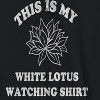 Rerun Island Men's Lotus Watching Shirt V2 Luxury Paradise Drama Long Sleeve Graphic Cotton Sweatshirt Hoodie - 2 of 4
