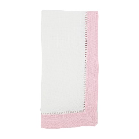 Saro Lifestyle Everyday Cloth Table Napkins (set Of 12), Pink, 20 X 20 :  Target