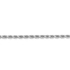 Black Bow Jewelry 3.25mm 14K White Gold Diamond Cut Solid Rope Chain Necklace - 2 of 4