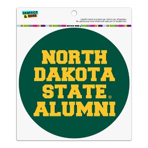 North Dakota State Bison Alumn Automotive Car Refrigerator Locker Vinyl Circle Magnet - 1 of 4