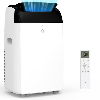 12,000 BTU Portable AC - 3-in-1 Cool/Dehumidify/Fan for 550SqFt, Remote & LED Display, Freestanding
