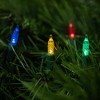 Northlight Battery Operated LED M5 Faceted Christmas Lights - Multicolor  - 15.75’ Green Wire - 50ct - 3 of 4