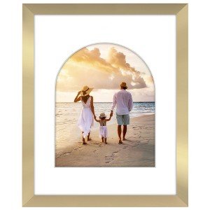 Americanflat Picture Frame with Oval Mat Insert and Shatter-Resistant Glass - Signature Collection - Photo Frame for Wall Display - 1 of 4