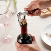 Twine Wood Handle Double HInged Corkscrew, Stainless Steel Wine Key with Foil Cutter - 4 of 4