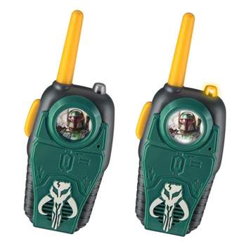 eKids Book of Boba Fett Walkie Talkies for Kids, Indoor and Outdoor Toys for Fans of Star Wars Toys - Green (BB-212.EXV22)