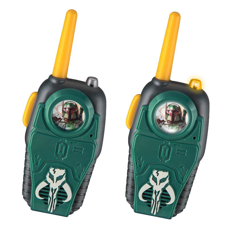 eKids Book of Boba Fett Walkie Talkies for Kids, Indoor and Outdoor Toys for Fans of Star Wars Toys - Green (BB-212.EXV22), 1 of 4