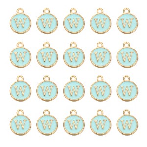 Unique Bargains Beautiful Designer DIY Jewelry Making Initial Pendants 50 Pcs - 1 of 4