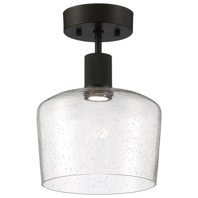 Access Lighting Port Nine 1 - Light Flush Mount in  Matte Black