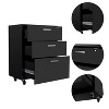 NicBex 3-Drawer Mobile File Cabinet Contemporary Under Desk Storage Filing Cabinet Office Cabinet for Home, Office - 4 of 4