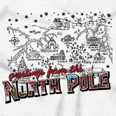 Christmas Greetings From North Pole Baby Romper Boys or Girls Brisco Brands