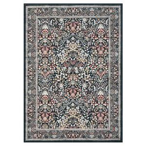 Modern Farmhouse Floral Print Area Rug for Living Room Bedroom, Modern Washable Non Slip Large Dining Room Carpet for Nursery Office Guest Room - 1 of 4