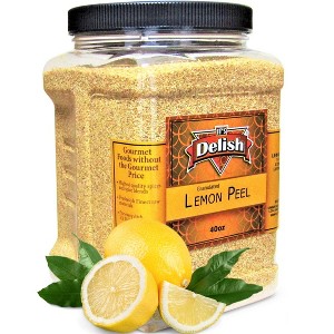 GRANULATED LEMON PEEL BY IT'S DELISH – 40 OZ JUMBO CONTAINER - 1 of 4