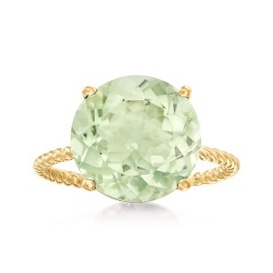 Ross-Simons 4.50 Carat Prasiolite Twist Rope Ring in 14kt Yellow Gold - 1 of 4