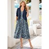 Woman Within Plus Size Sleeveless Button Front Dress - 3 of 4