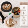 Itopfox Woven Jute Storage Basket for Home Decor, Round Wicker Basket for Toys, Towels, Bedroom, Kids Room, and Plant Display - 4 of 4